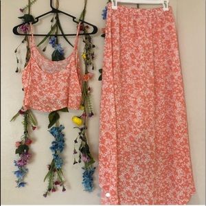 Two piece tank and skirt set